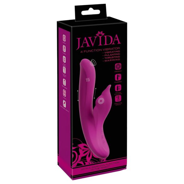 Javida - 4in1 G-Spot & Clitoral Stimulator Vibrator (Purple)