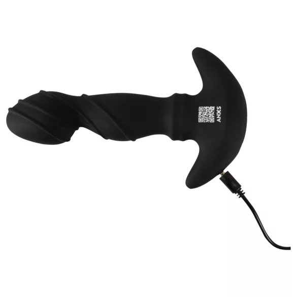 ANOS - Black Prostate Vibrator with Movable Ring