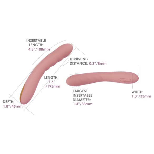 Svakom Ava Neo - Smart Thrusting Vibrator (Pink)