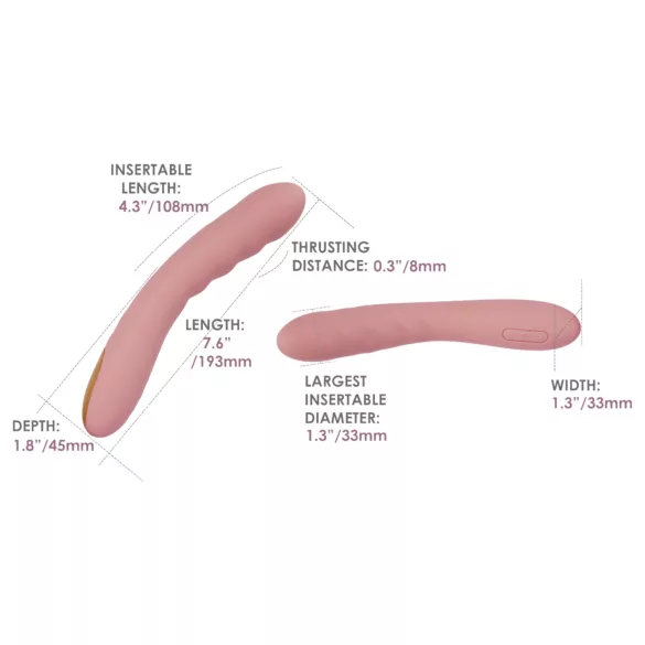 Svakom Ava Neo - smart app-controlled thrusting G-spot vibrator (pink)