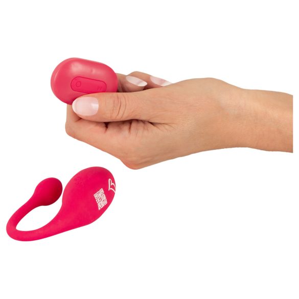Beau Coeur Coral - Remote Control Vibrating Egg (Pink)
