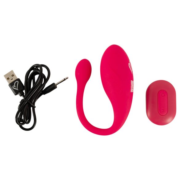 Beau Coeur Coral - Remote Control Vibrating Egg (Pink)