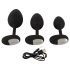 ANOS - Vibrating Anal Plug Set (Black)