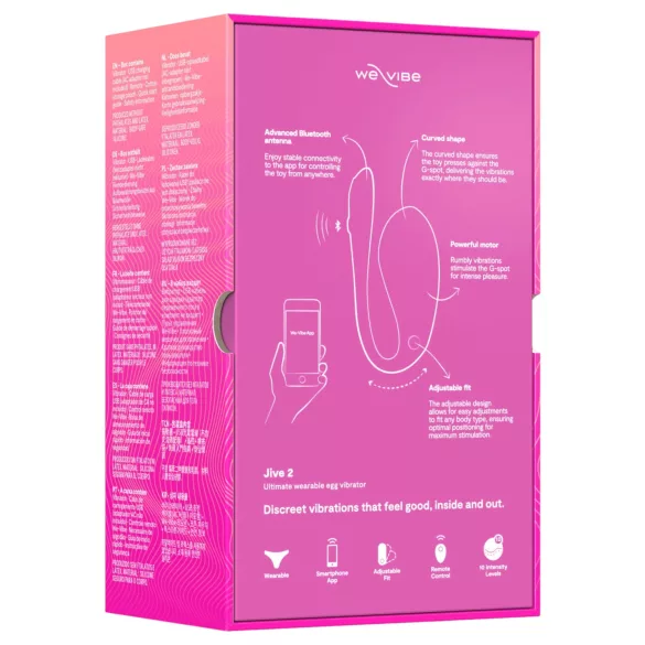 We-Vibe Jive 2 - wearable, remote‑controlled G‑spot vibrator (pink)