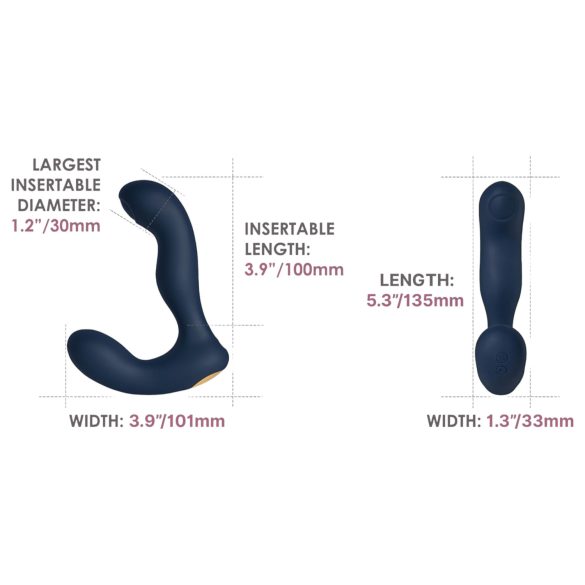 Svakom Iker Neo - Interactive Pulsating Anal Vibrator (Blue)