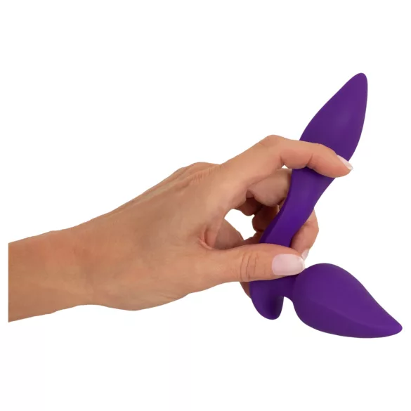 Smile - 2in1 Anal Vibrator and Clitoral Stimulator (Purple)