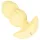 Cuties Mini - Ribbed Vibrating Anal Plug (Yellow)
