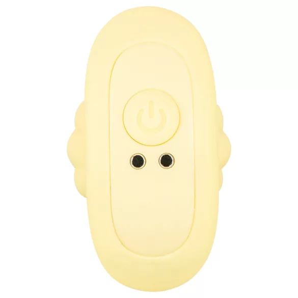 Cuties Mini - Ribbed Vibrating Anal Plug (Yellow)