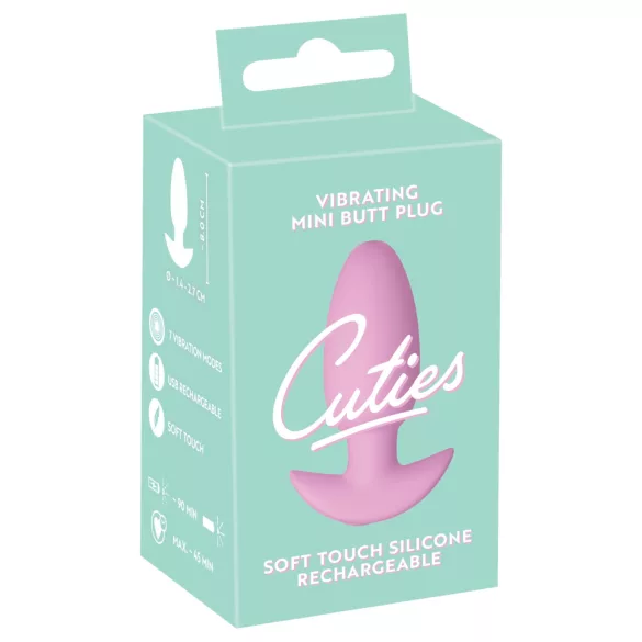 Cuties Mini - Vibrating Anal Plug (Pink)