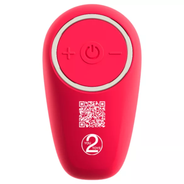 You2Toys Strapless - strap-on 3-pronged vibrator (pink)