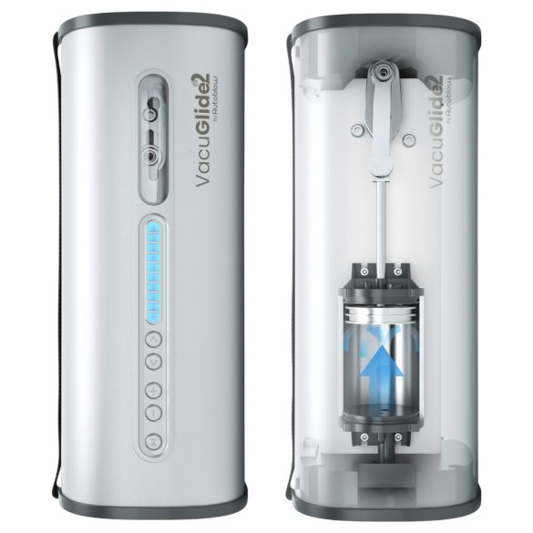 VacuGlide 2 - Luxury Automatic Male Masturbator (Silver)