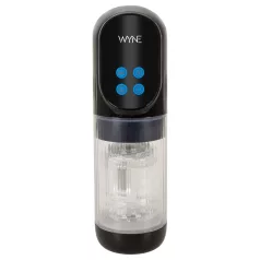   WYNE 12 - suction, rotating and vibrating rechargeable masturbator (black)