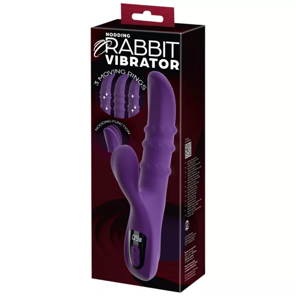You2Toys - Nodding Vibrator with Moving Ring and Clitoral Arm (Purple)