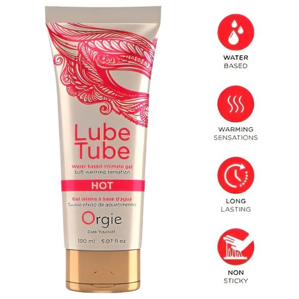 Orgie Lube Tube - Warming Sensation Lubricant Gel (150ml)