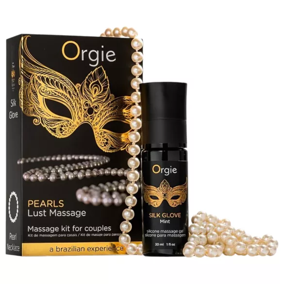 Orgie Pearls Lust - Necklace & Massage Gel (30ml)
