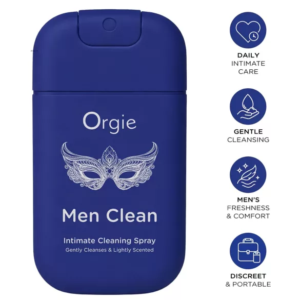 Orgie Men Clean - intimate cleansing and refreshing spray for men (30 ml)
