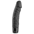 Baseks - realistic dildo vibrator (black) - 19 cm