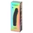 Baseks - realistic dildo vibrator (black) - 19 cm