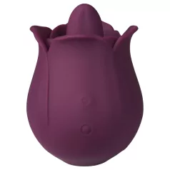 Amaysin - tongue-shaped rose clitoral vibrator (purple)