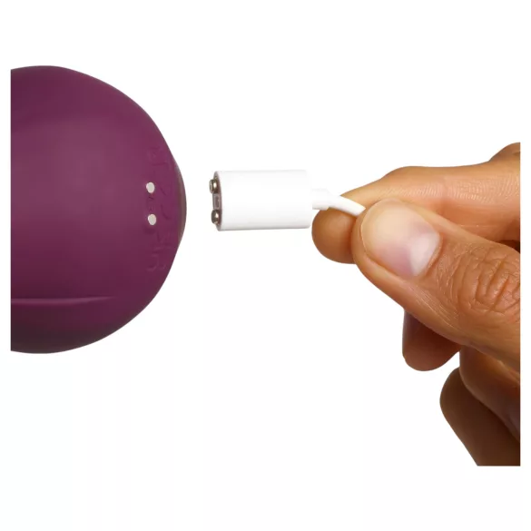 Amaysin - tongue-shaped rose clitoral vibrator (purple)
