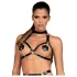 Obsessive A740 - Halter Neck Decorative Body Harness Top (Black) - S-L