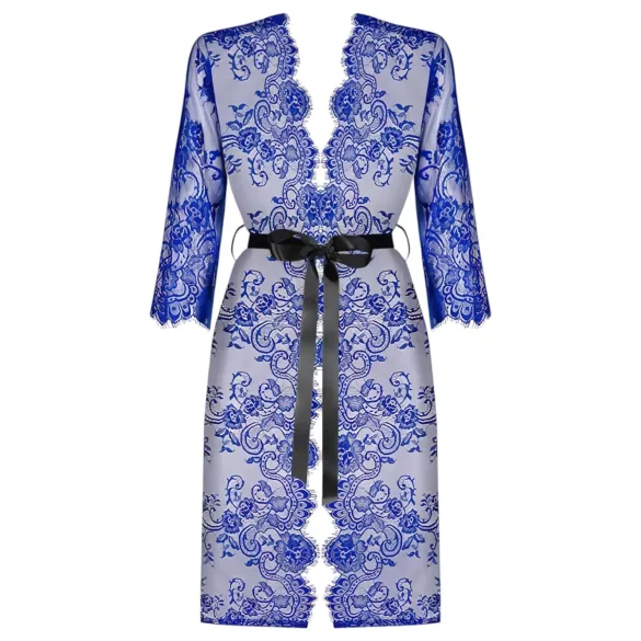 Obsessive Cobaltess - Lace Robe (Blue)