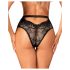 Obsessive Olvidia - Black Floral Lace Trim Panties - M/L