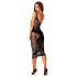 Obsessive - Embellished Sheer Nightgown (Black) (S-L)