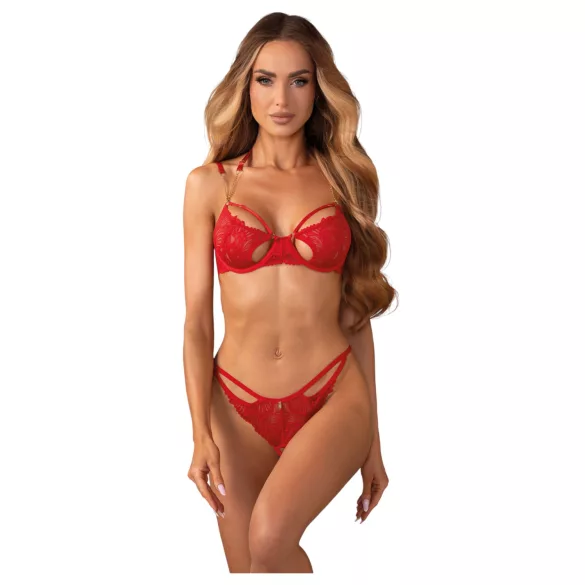 Obsessive Matildea - Lace Bra Set (Red)