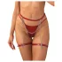 Obsessive Inferro - Red Chain Harness with Leather Effect