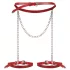 Obsessive Inferro - Red Chain Harness with Leather Effect