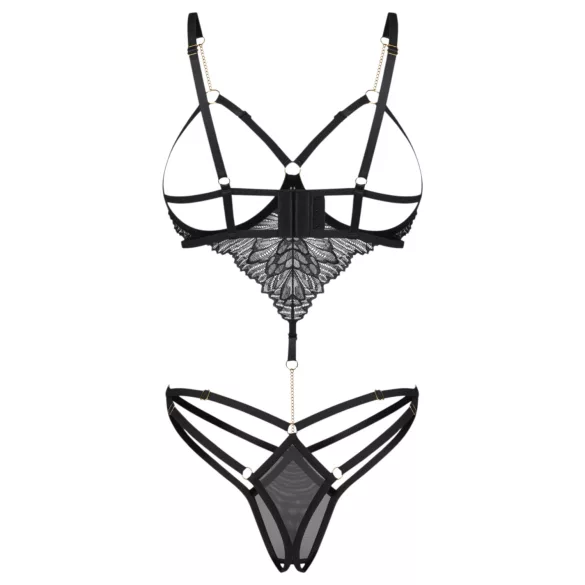 Obsessive Matildea - open crotch bodysuit (black)