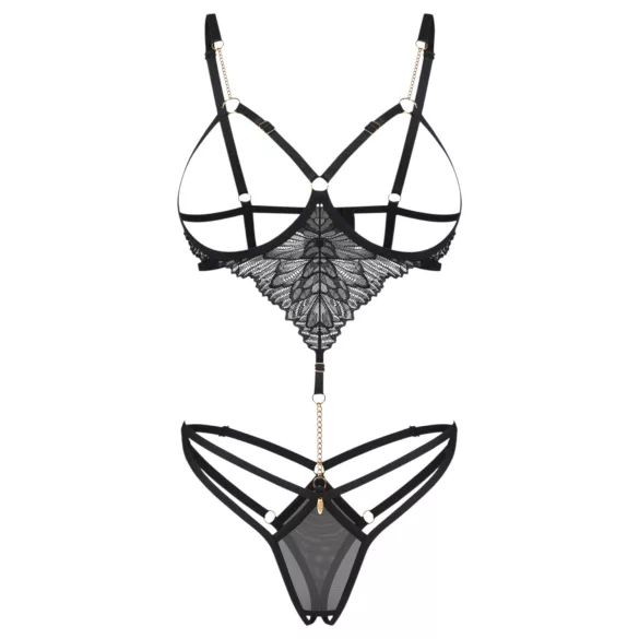 Obsessive Matildea - open crotch bodysuit (black)