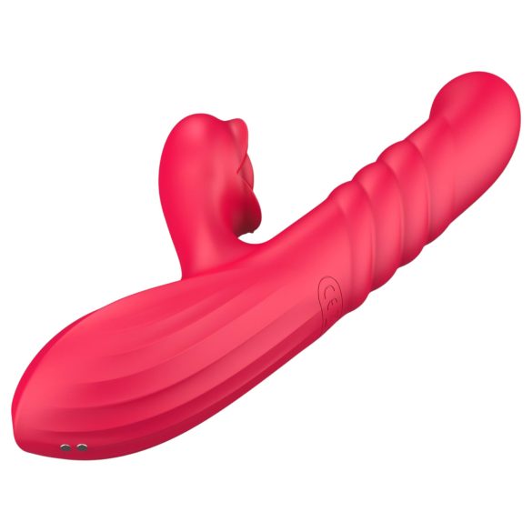 Sweet Play - 2in1 Thrusting & Clitoral Vibrator (Pink)