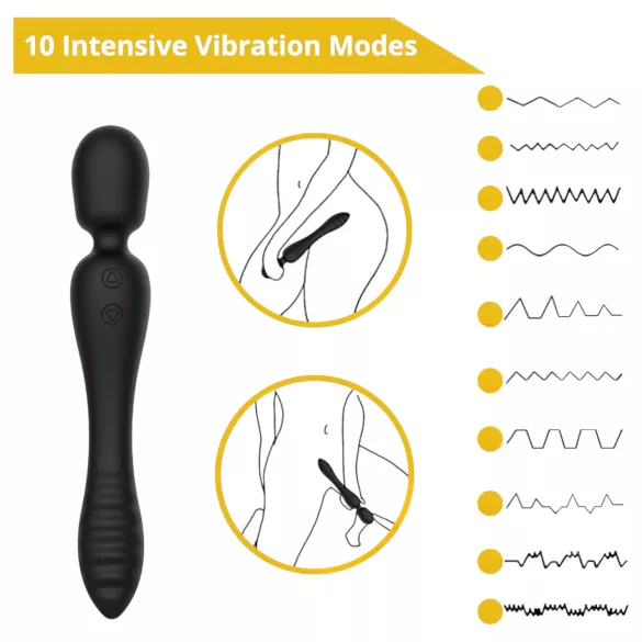 Sweet Play - Massaging & G-Spot Vibrator (Black)
