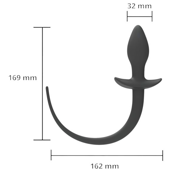 Wild Play - Anal Dildo with Tail (Black)