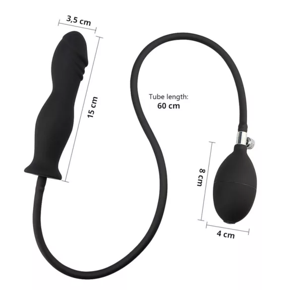 Wild Play - Inflatable Anal Plug (Black)