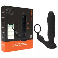   Men's Play - App-controlled thrusting anal vibrator (black)