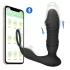 Erospace Men's Play - app-controlled thrusting anal vibrator (black)
