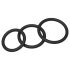 Men's Play - Black Penis Ring Set (3 Pack)