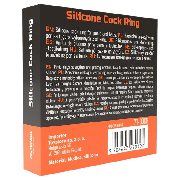 Men's Play - Black Penis and Testicle Ring