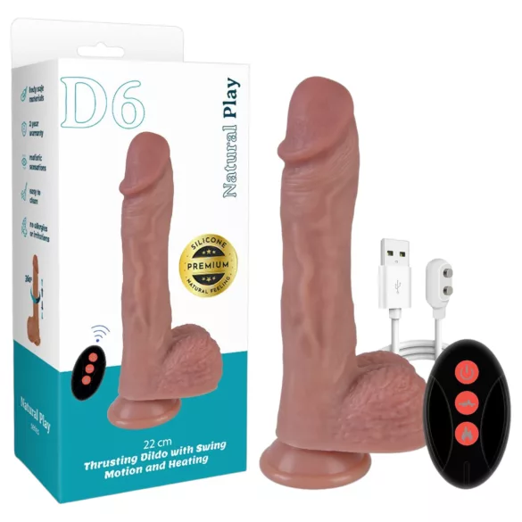 Natural Play - thrusting-rotating vibrator (natural)