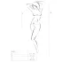 Passion BS035 - Strappy Open Mesh Bodysuit (White) - S-L