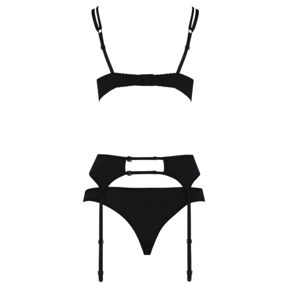 Passion Floris - Black Lingerie Set - L/XL