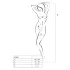 Passion BS060 - Diamond Pattern Fishnet Set (Black) - Sizes S-L
