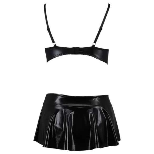 Passion Deby - Black Bra & Mini Skirt Set - L/XL
