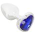 Magic Shiver - Metal Anal Plug with Blue Gem