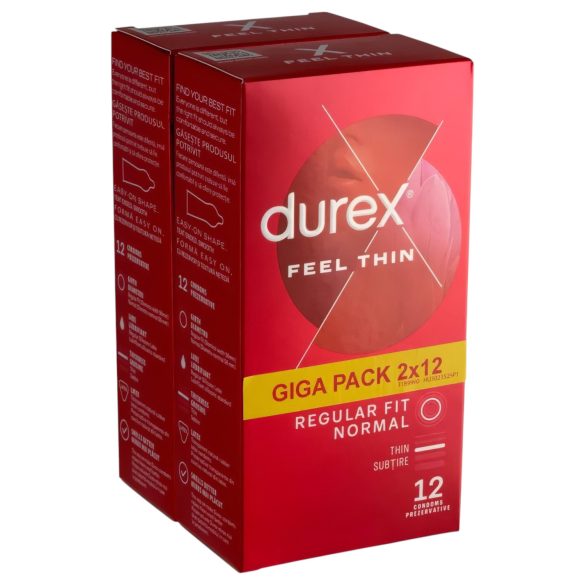 Durex Feel Thin - Natural Sensation Condom Pack (2x12)
