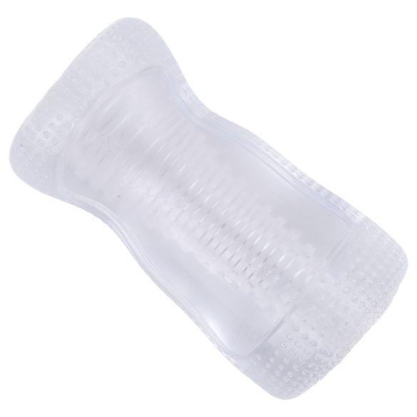 Desirel Vertigo – Ribbed Interior Masturbator (Transparent)