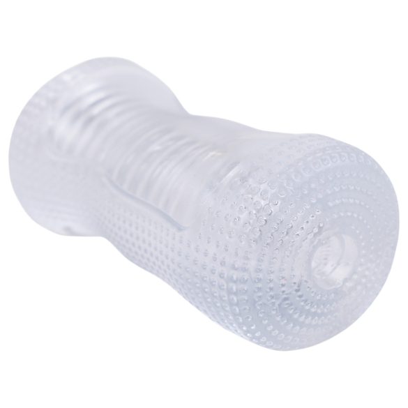 Desirel Vertigo – Ribbed Interior Masturbator (Transparent)